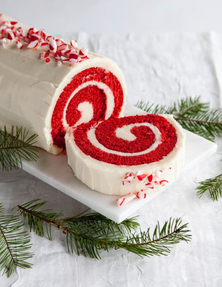 Recipe Peppermint Red Velvet Cake Roll The Kitchn