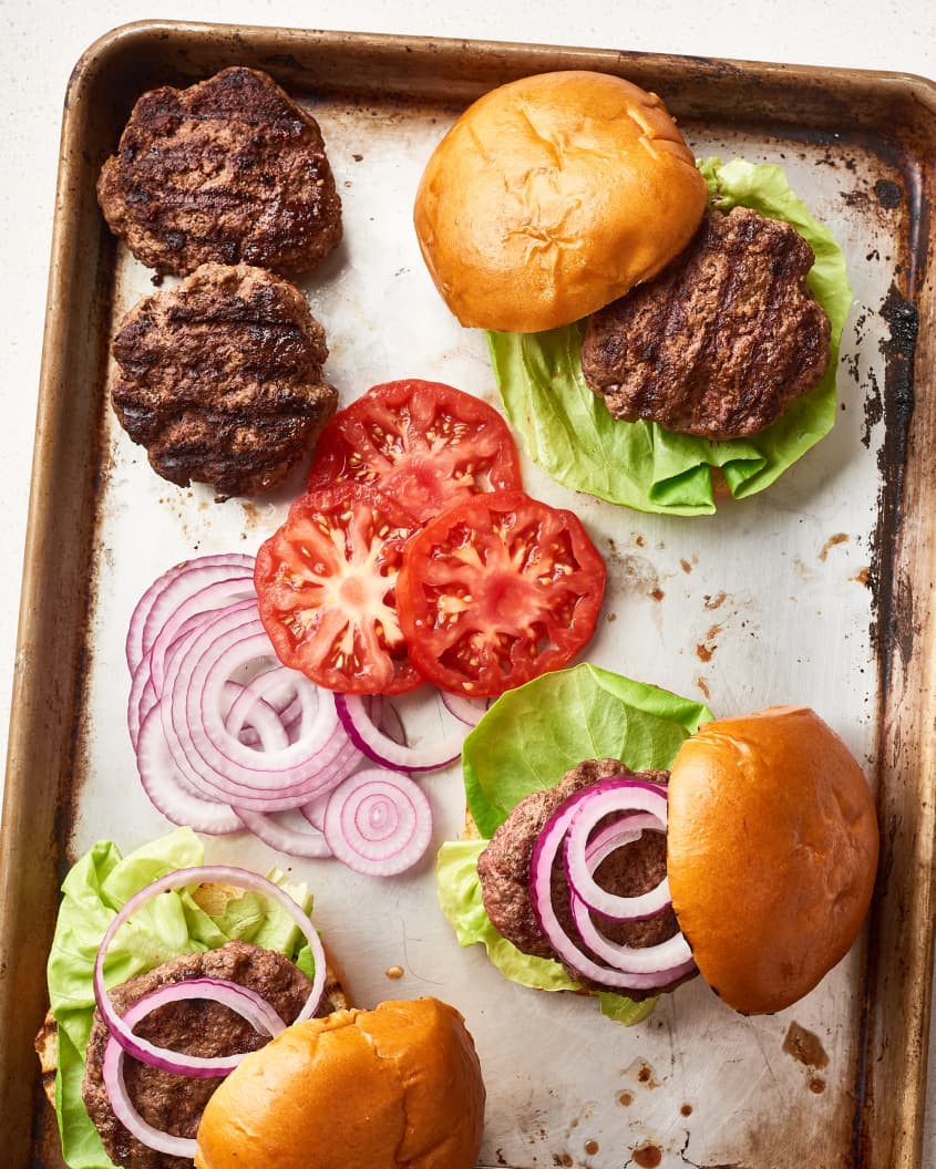 Homemade Juiciest Burger Patties Recipe Grilled The Kitchn