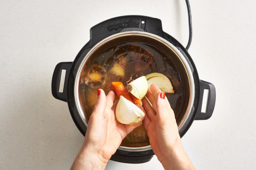 Instant Pot Bone Broth Recipe Easy Step By Step Guide The Kitchn