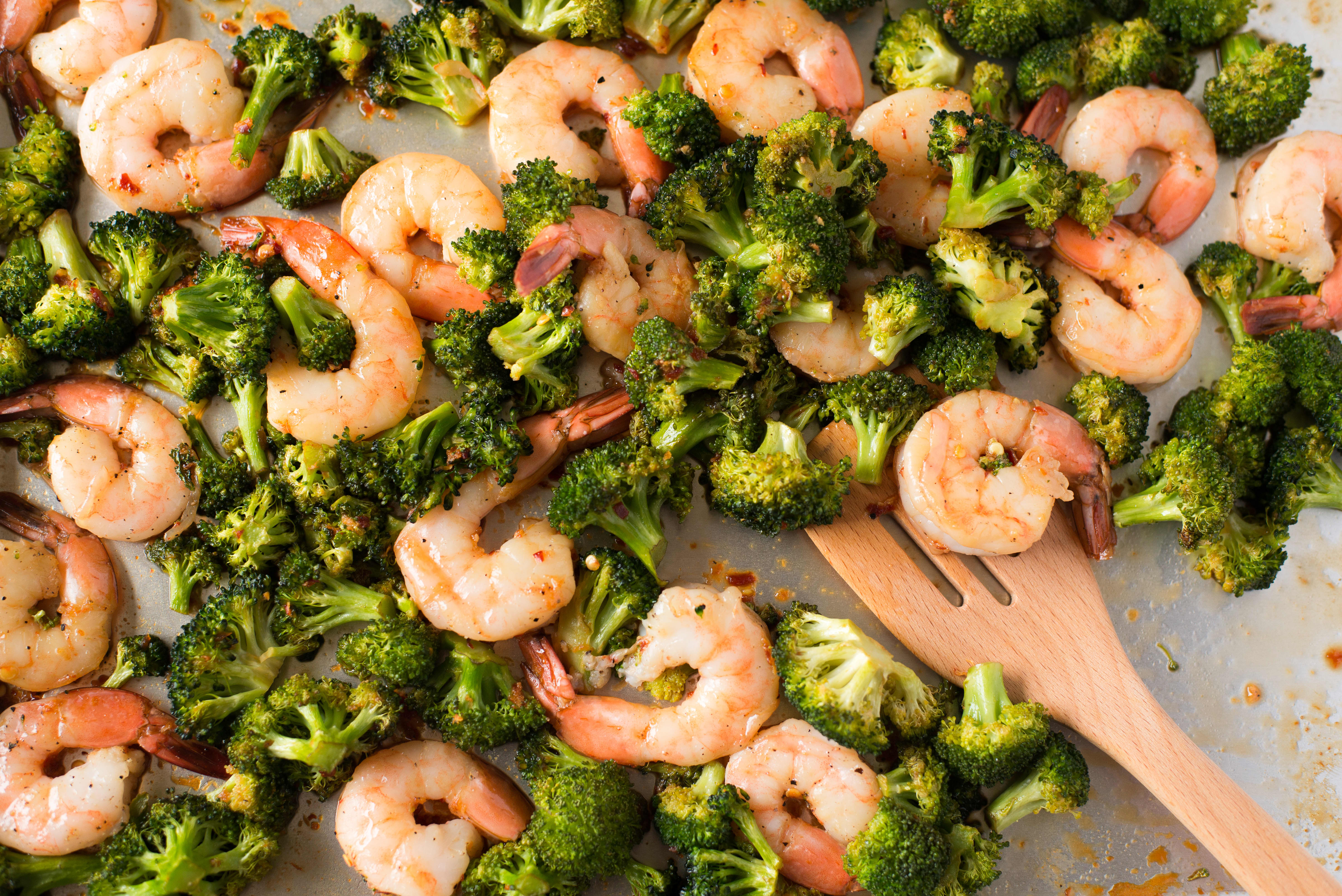 Sheet Pan Shrimp and Broccoli