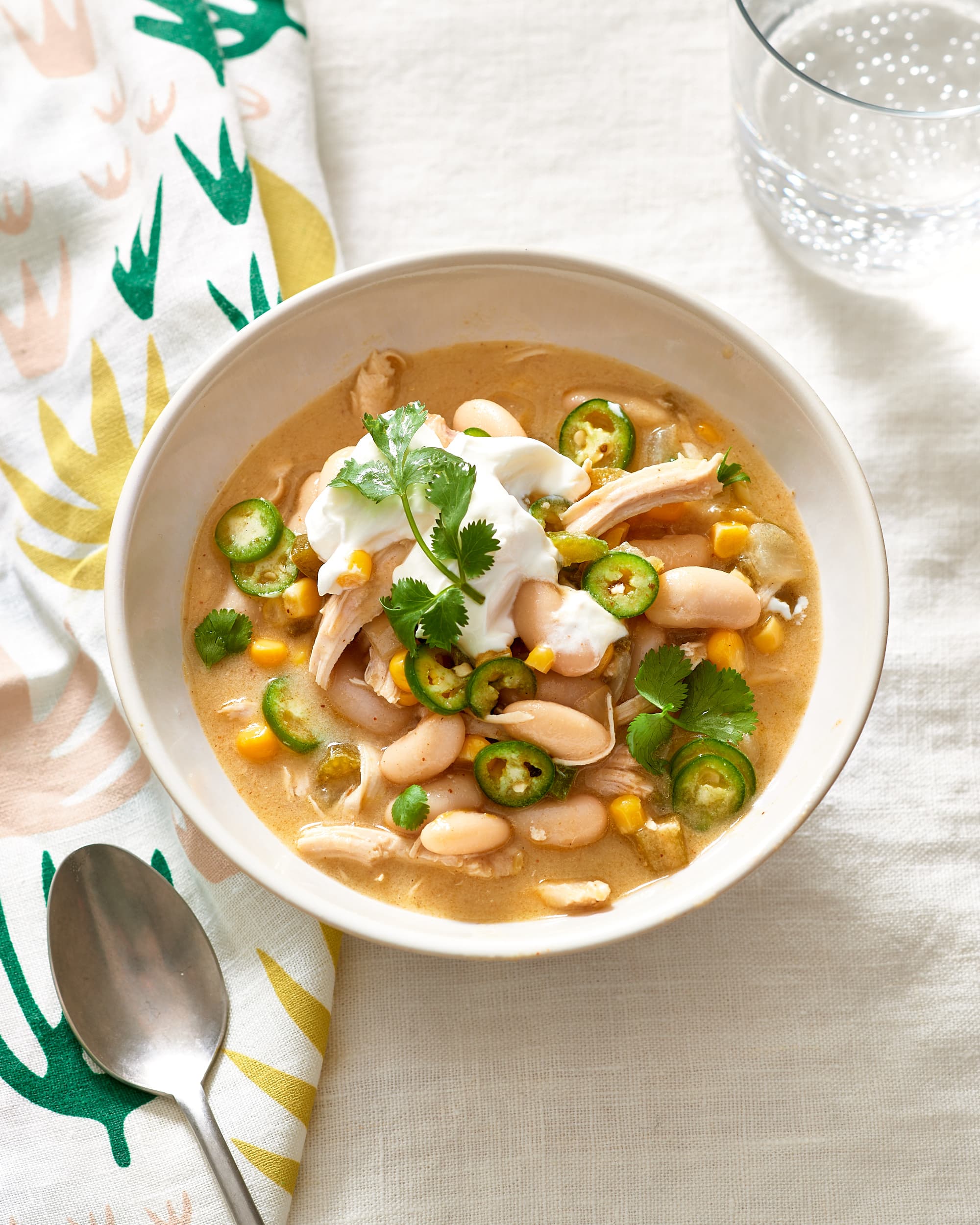 Slow Cooker White Chicken Chili - The Whole Cook