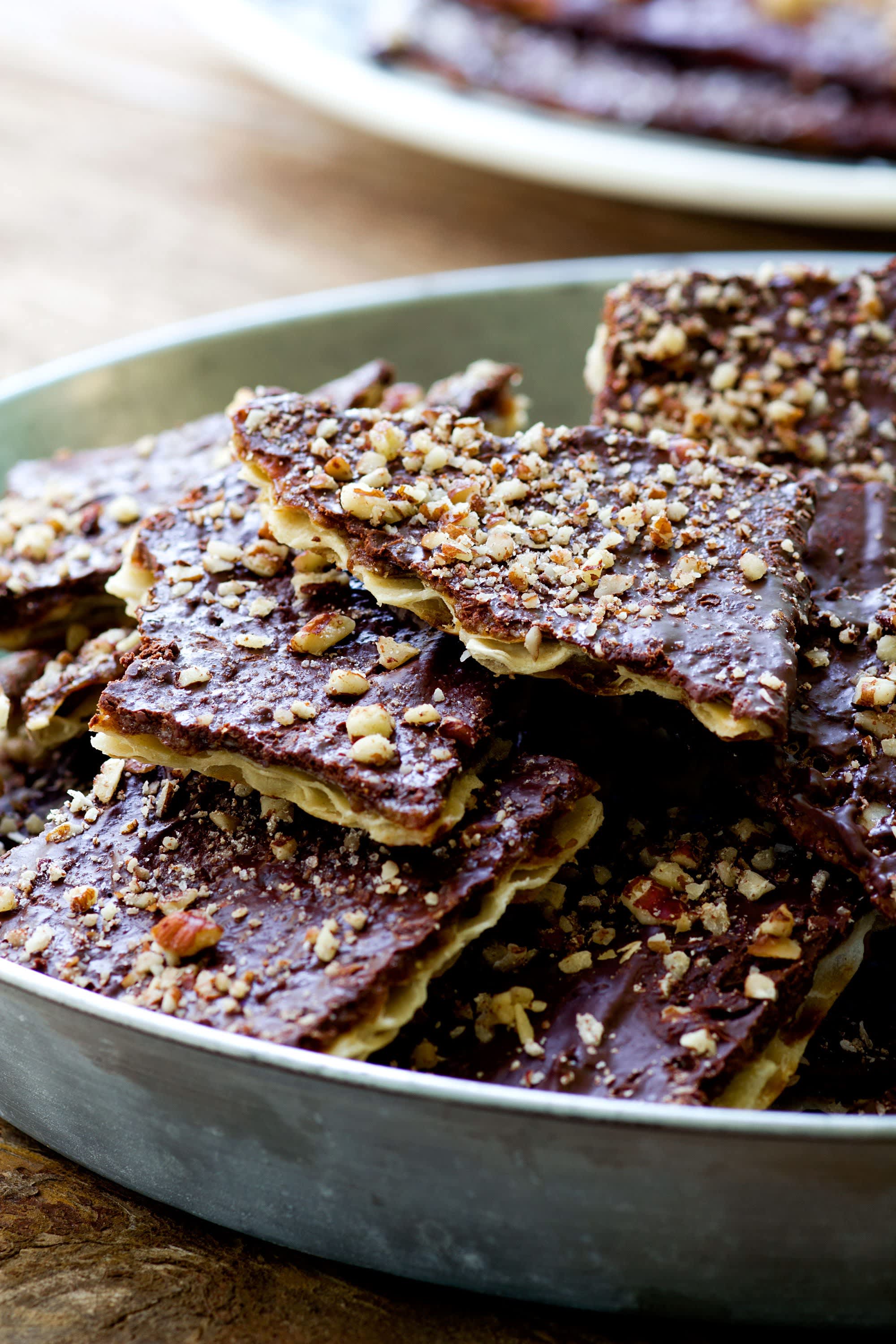 Chocolate Caramel Matzo Brittle Recipe (Crisp and Flaky) | The Kitchn