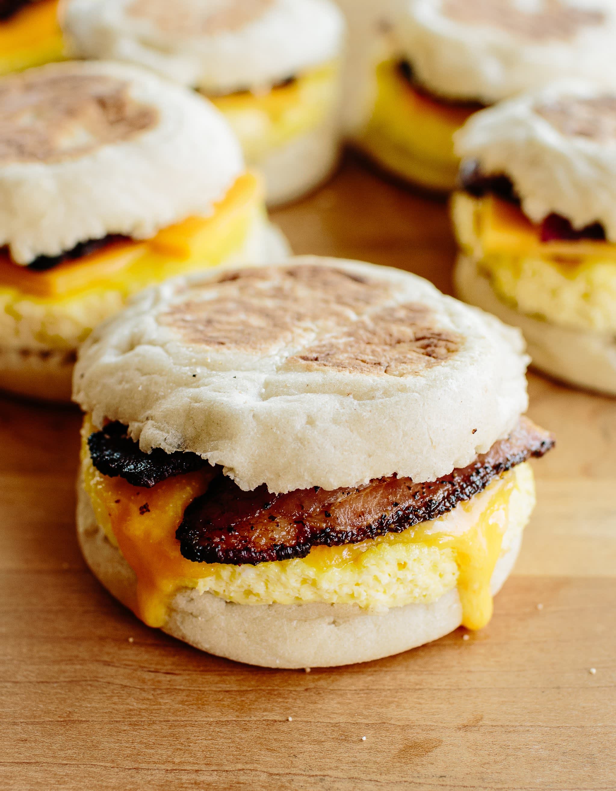 Healthy Breakfast Meal Prep Sandwiches - Bake & Bacon