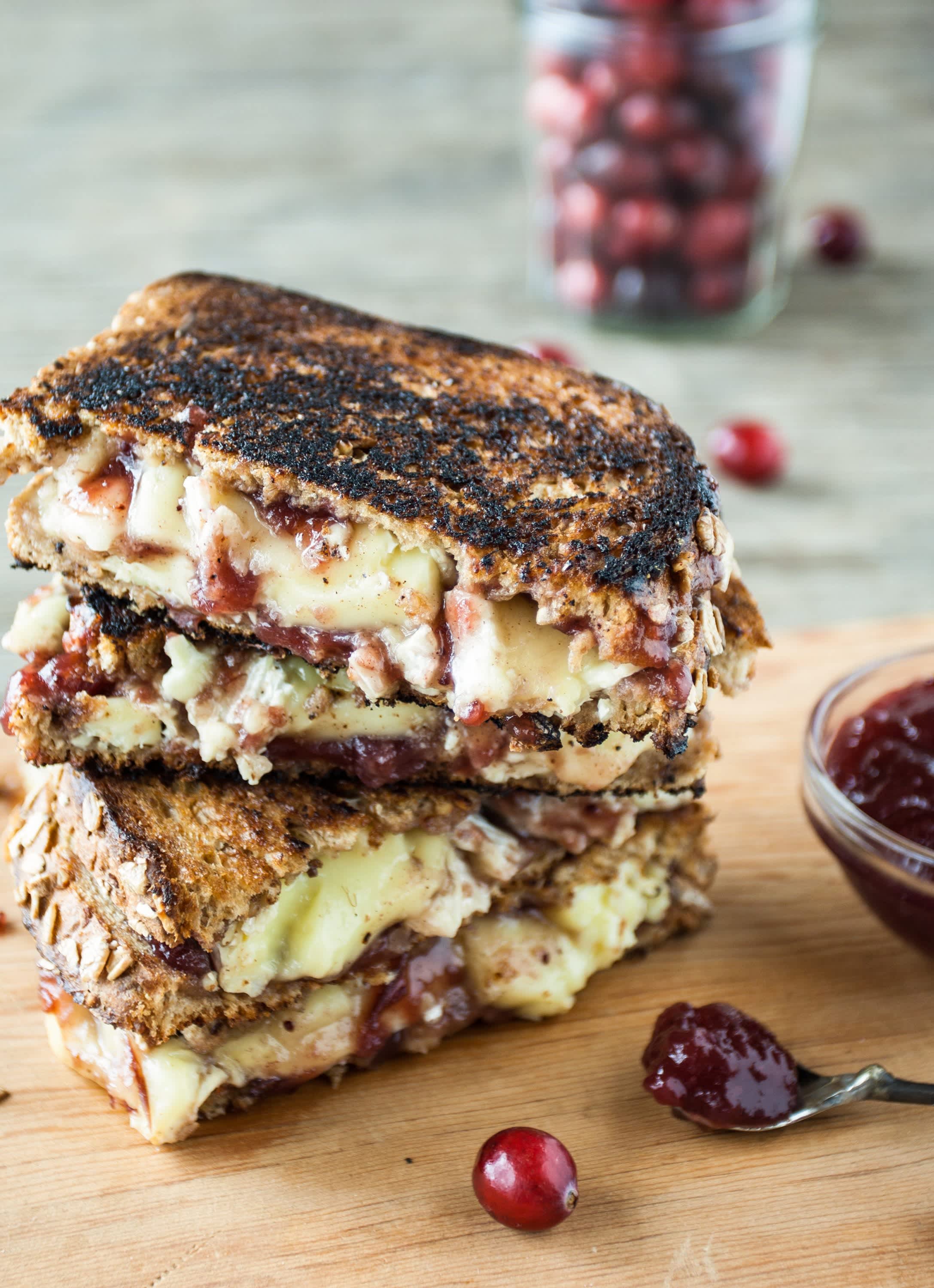 Cranberry Grilled Cheese Sandwich Recipe - Happy Happy Nester