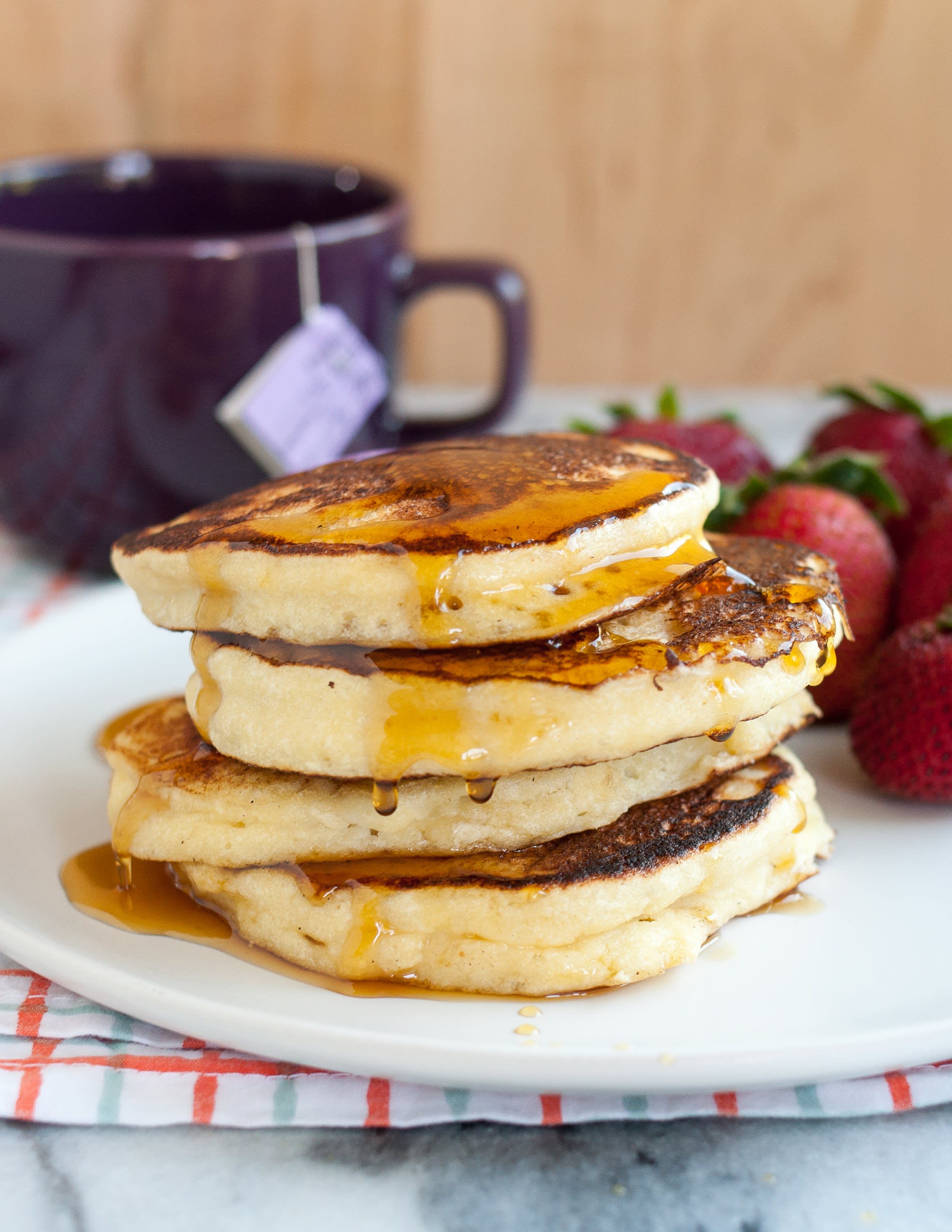 Mini pancakes salati alla ricotta