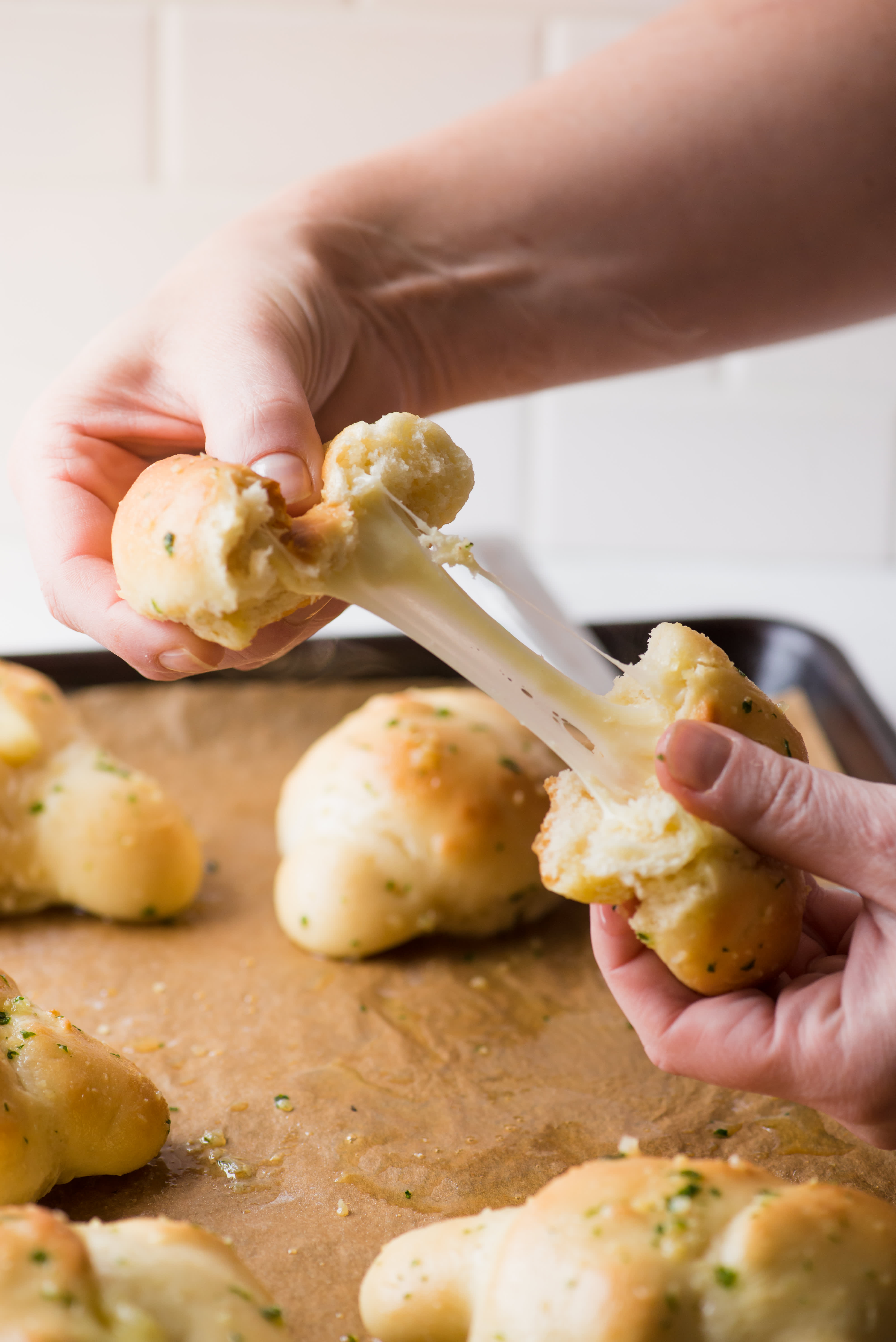 One Hour Cheese Filled Garlic Knots Kitchn