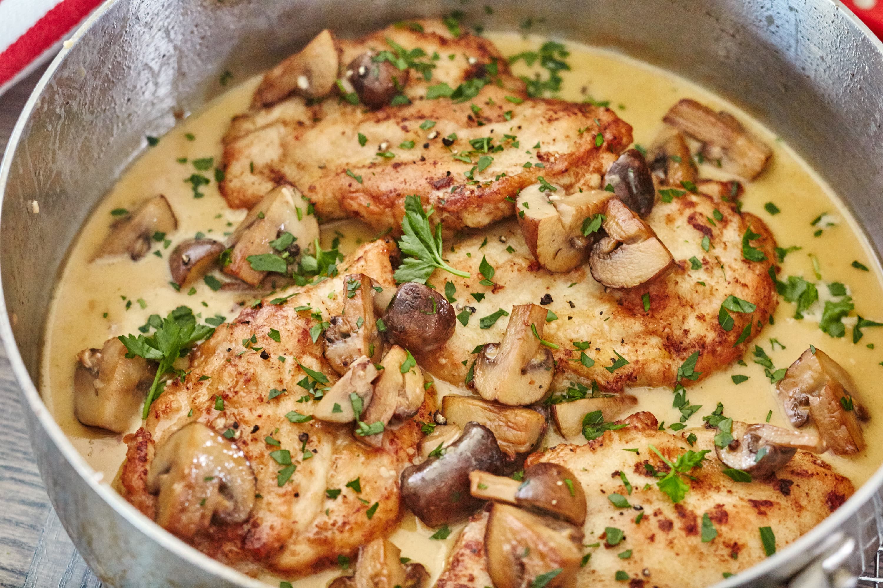 Mushroom Cream Sauce (Marsala Sauce) - No Spoon Necessary