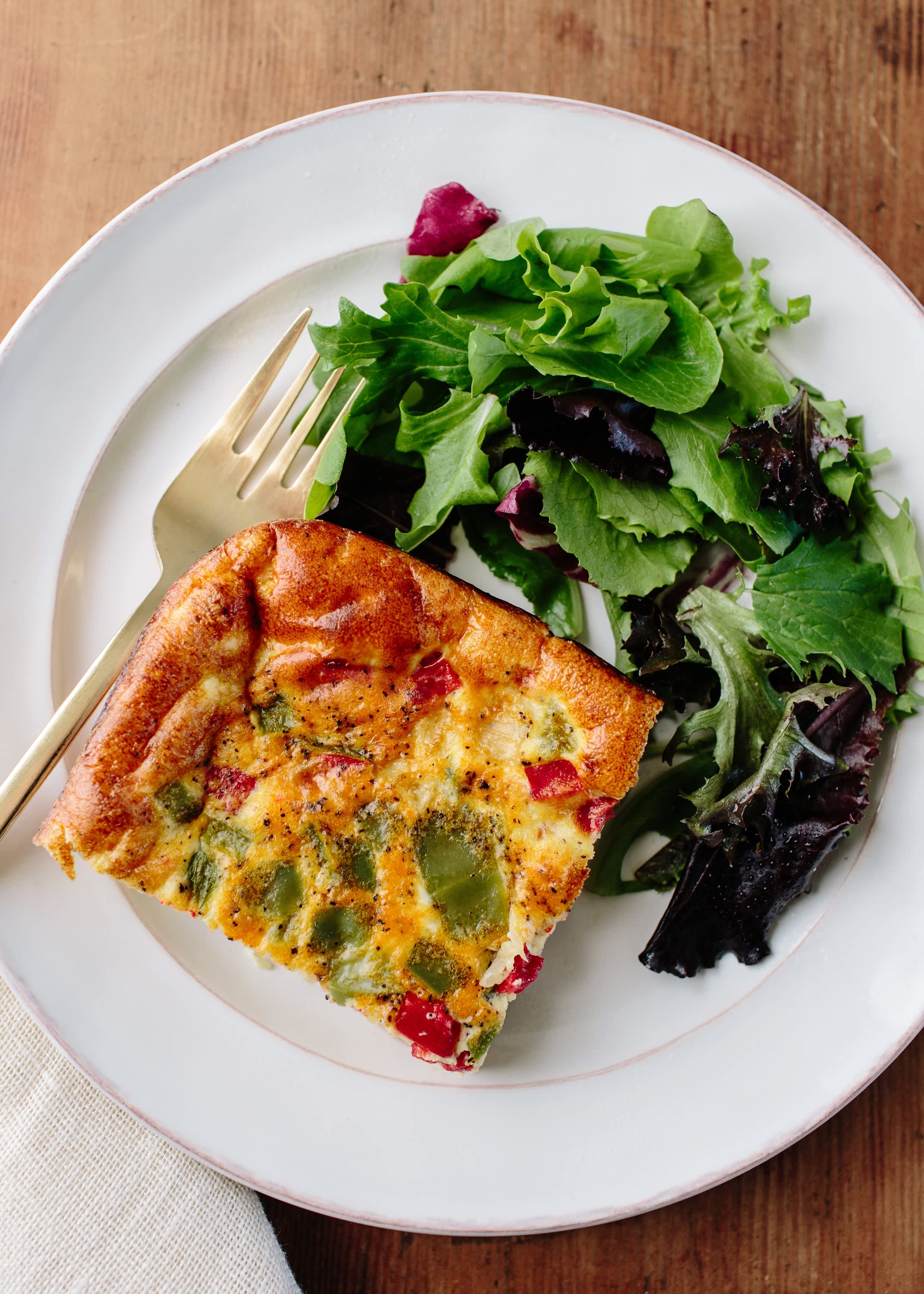 Baked Omelet in a Cast Iron Skillet : Hearts Content Farmhouse