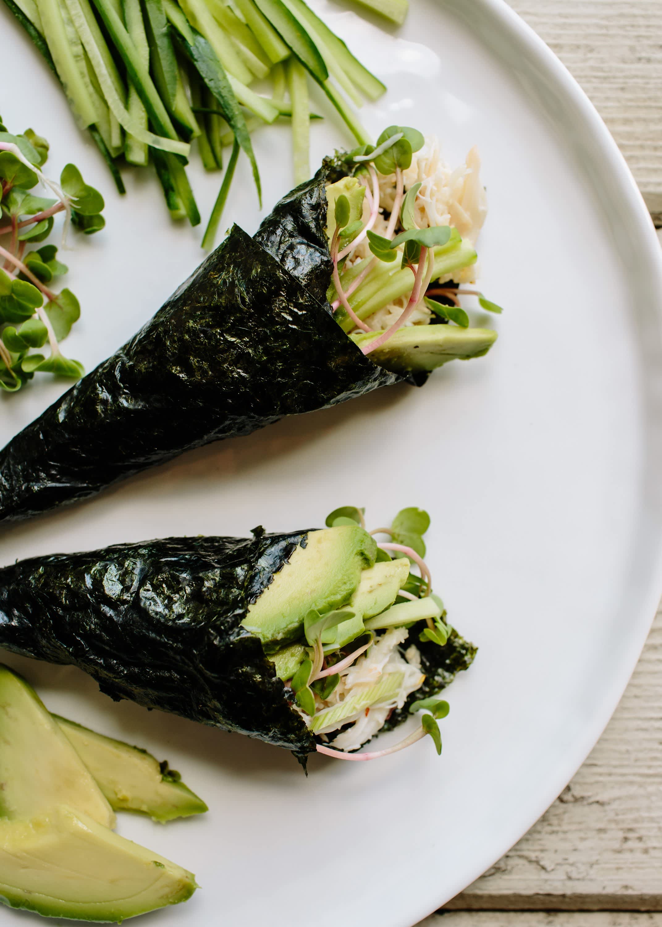 Vegan Take Away Sushi Rolls (Easy + Healthy) - Okonomi Kitchen