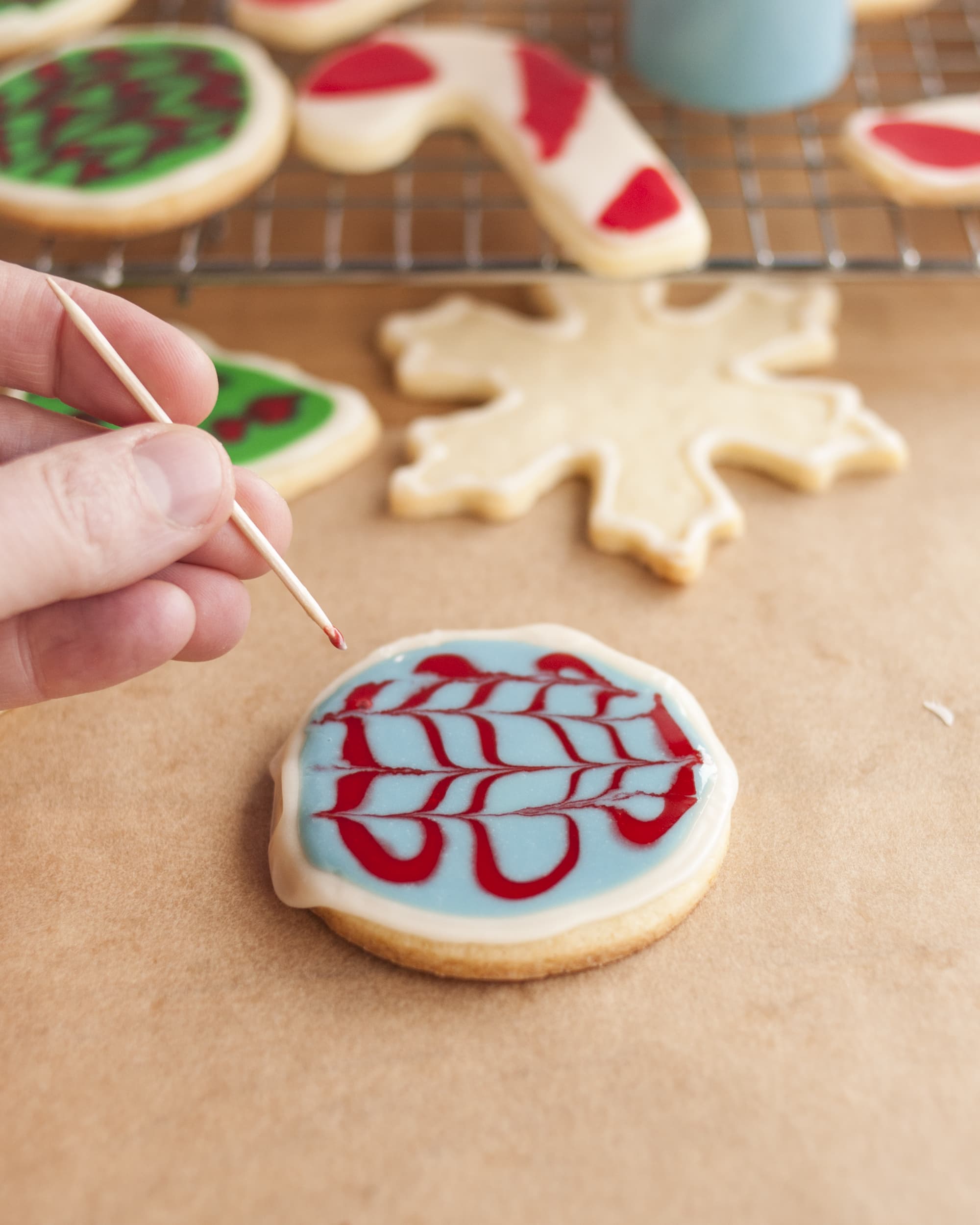 How To Create a Marbled Effect When Decorating Cookies