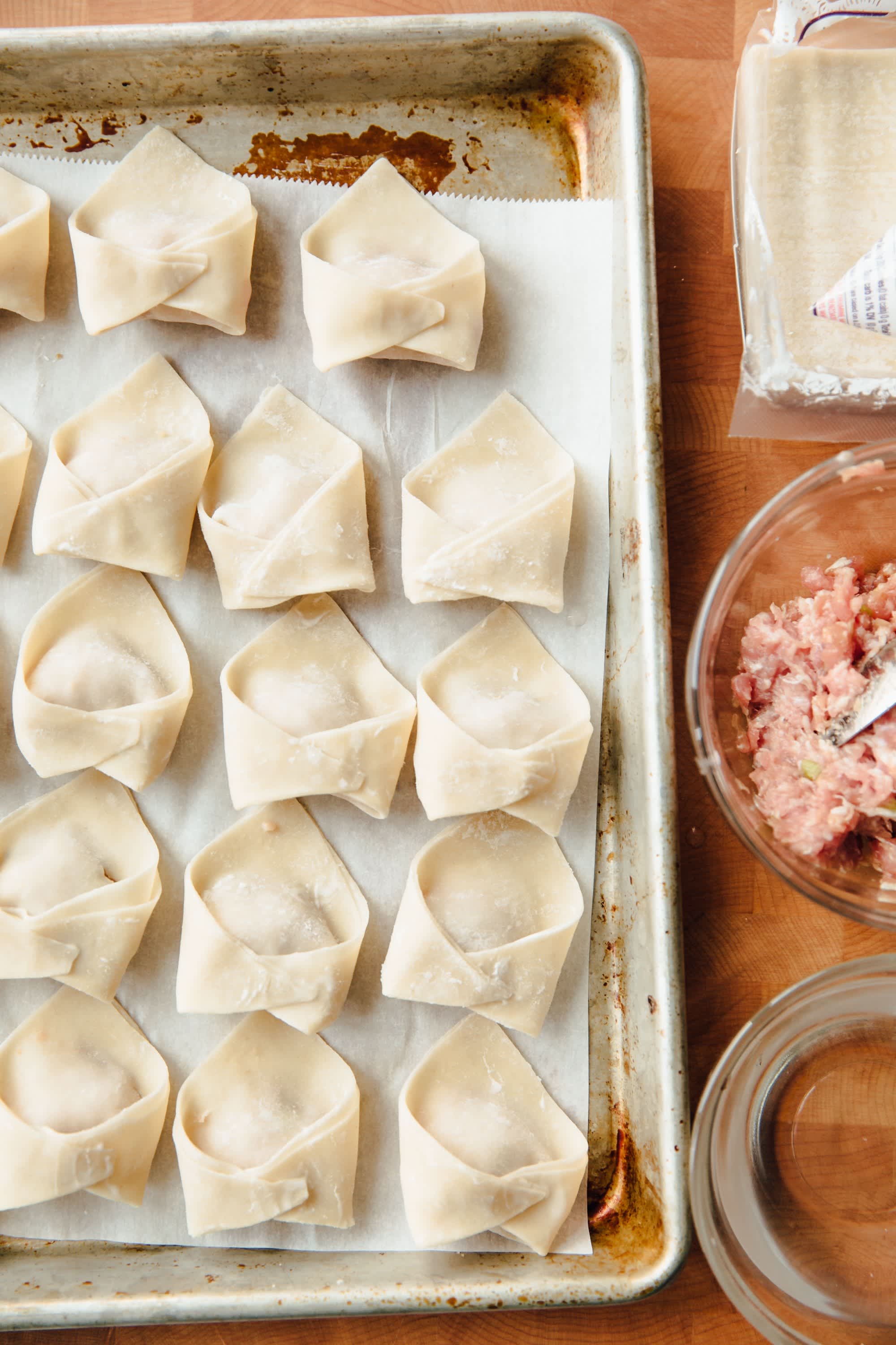 How To Fold Wonton Dumplings (Easy Recipe)