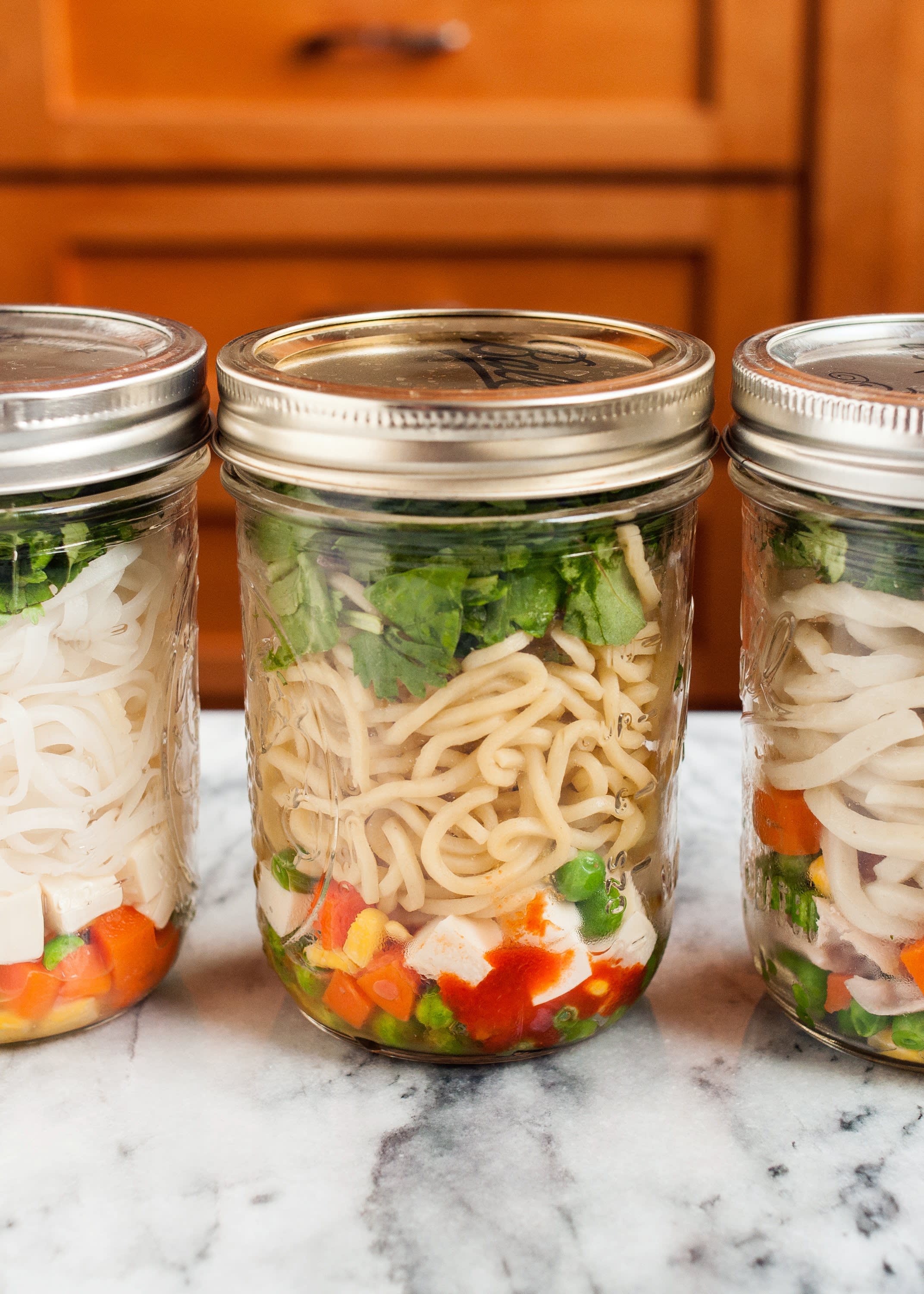 Noodle Soup in a Jar for Lunch
