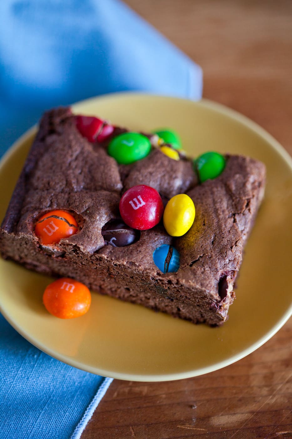 M&M Chocolate Brownies  Peanut and Chocolate M&Ms - TheUniCook