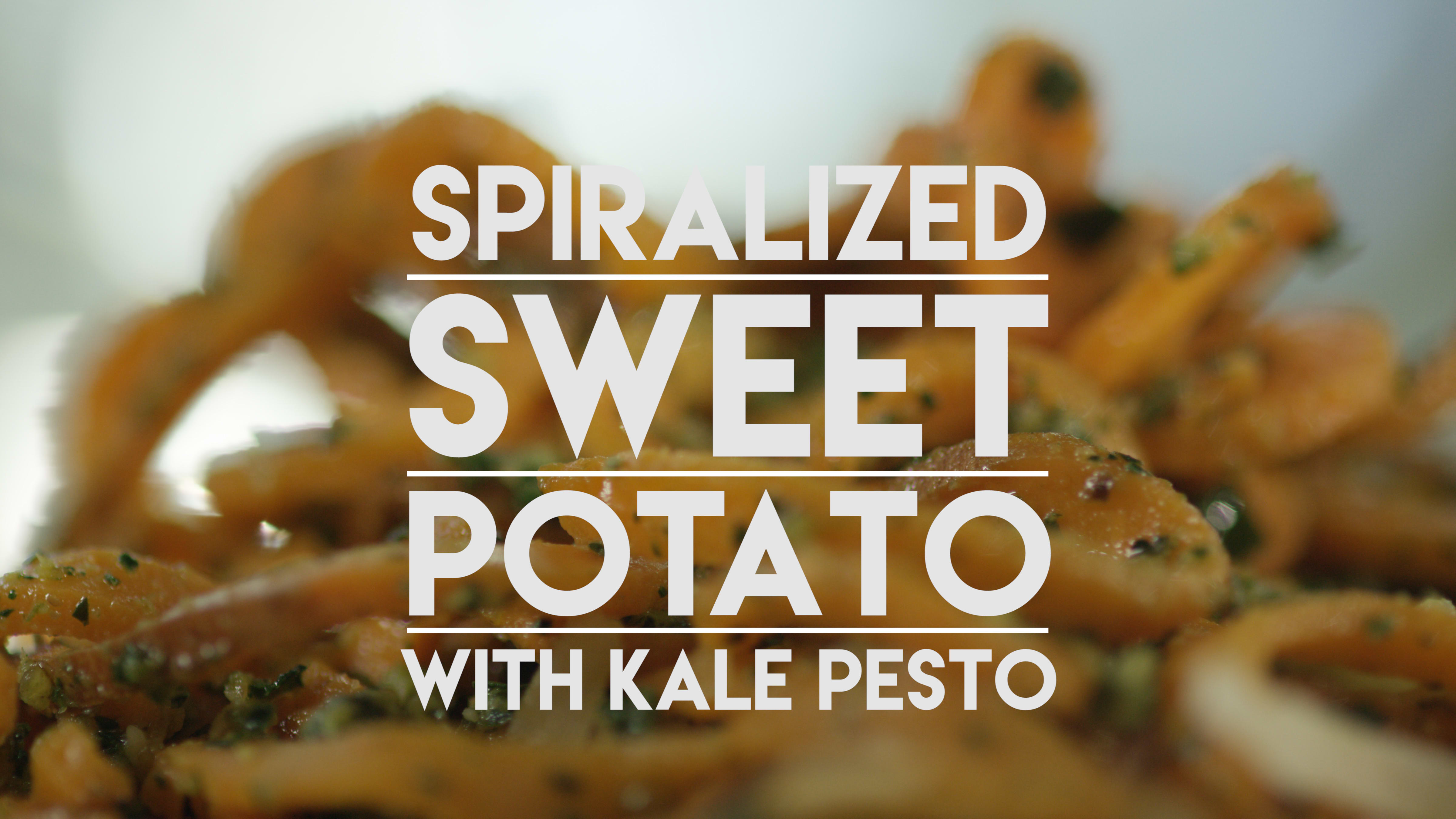 Spiralized Sweet Potato (with Brown Sugar Honey Butter