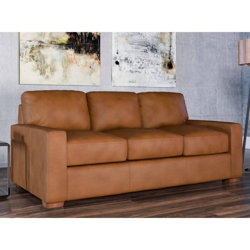 leather pull out bed sofa