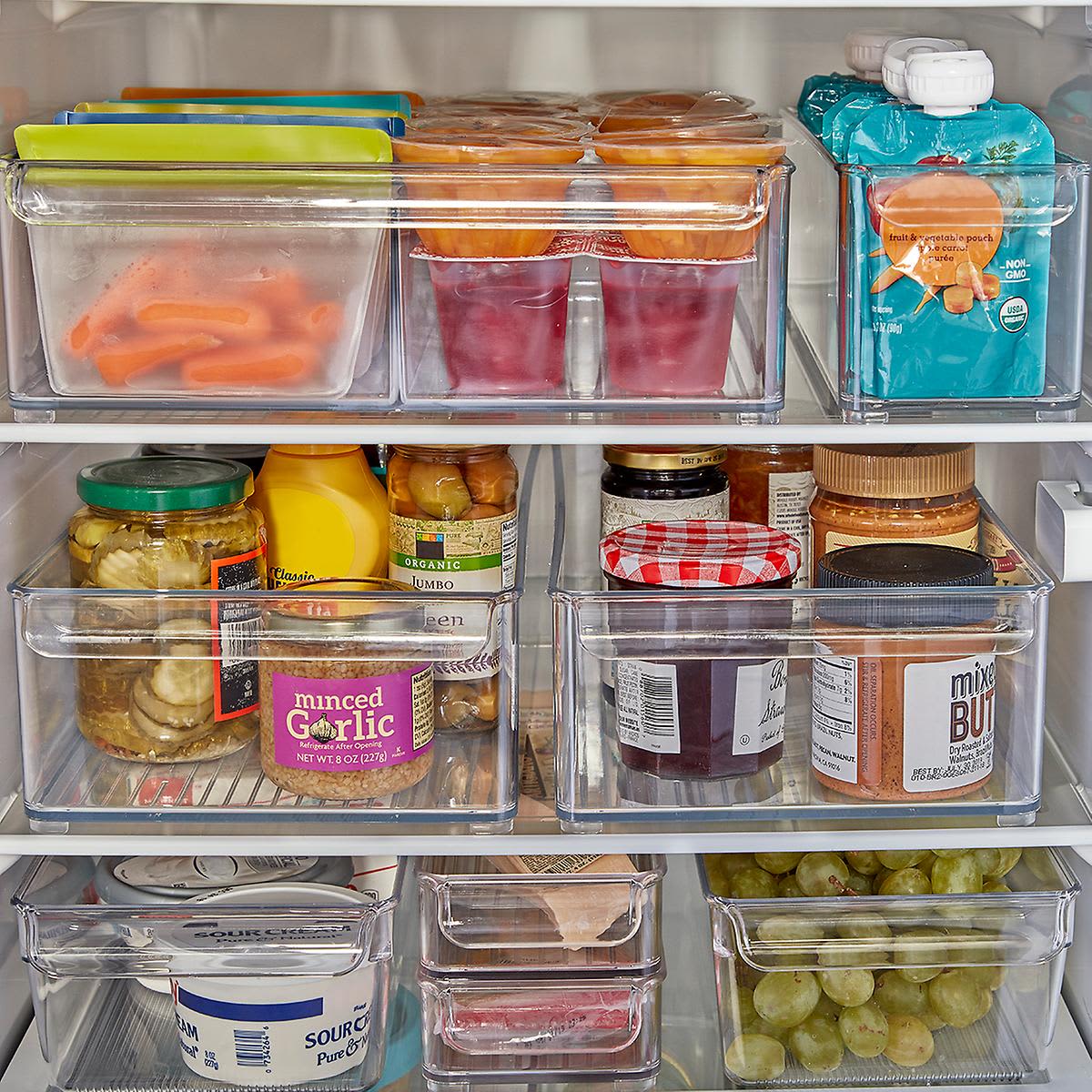 iDesign Linus Divided Freezer Bins