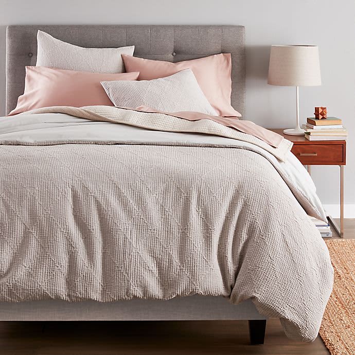 nestwell washed linen cotton duvet cover