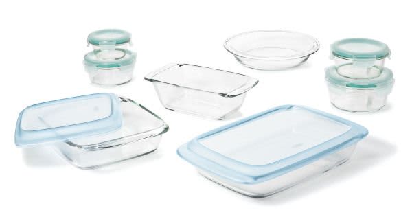 OXO Lidded 1.6-Quart Glass Loaf Pan