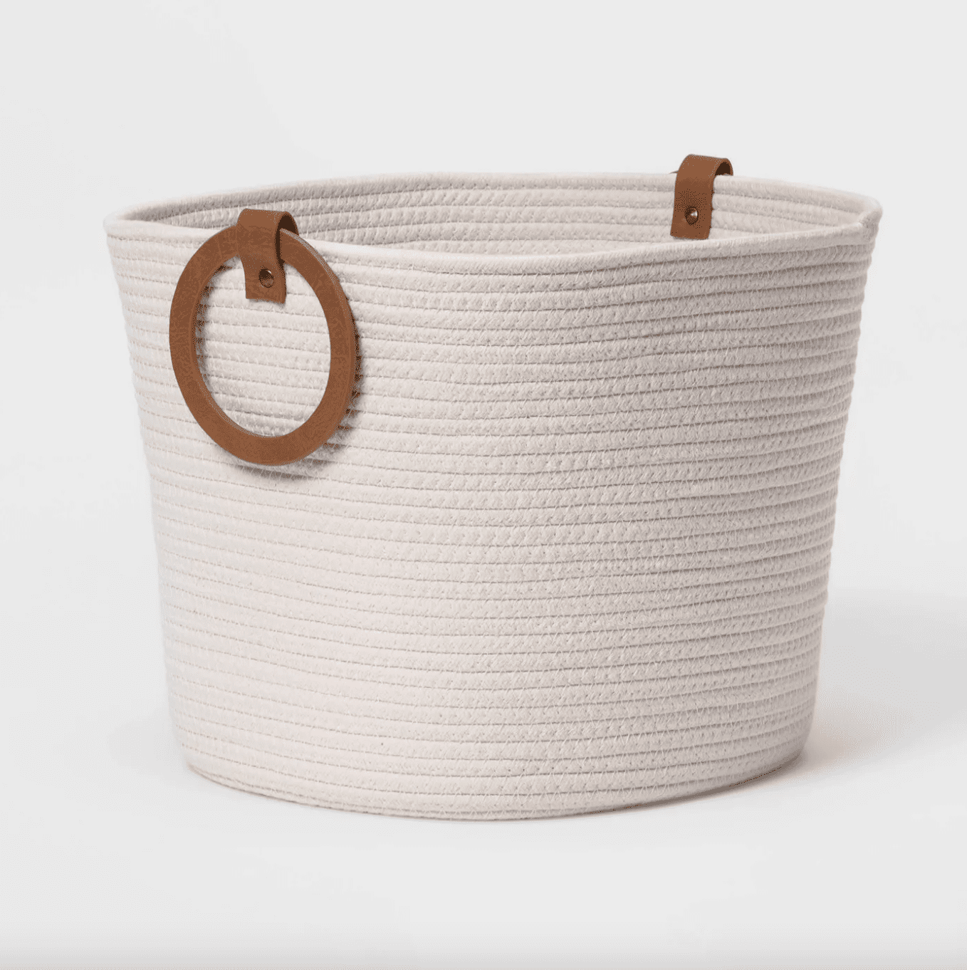 EZOWare Laundry Basket Handle Rope Storage Soft Cotton Woven Extra Large Hamper