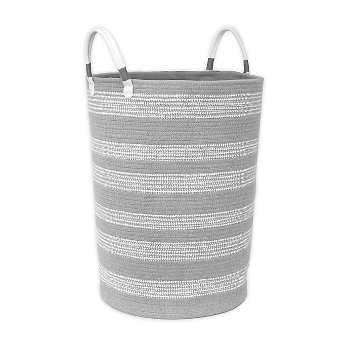 2 x Woven Cotton Rope Laundry Baskets Foldable Hampers Bedroom Bathroom Storage 