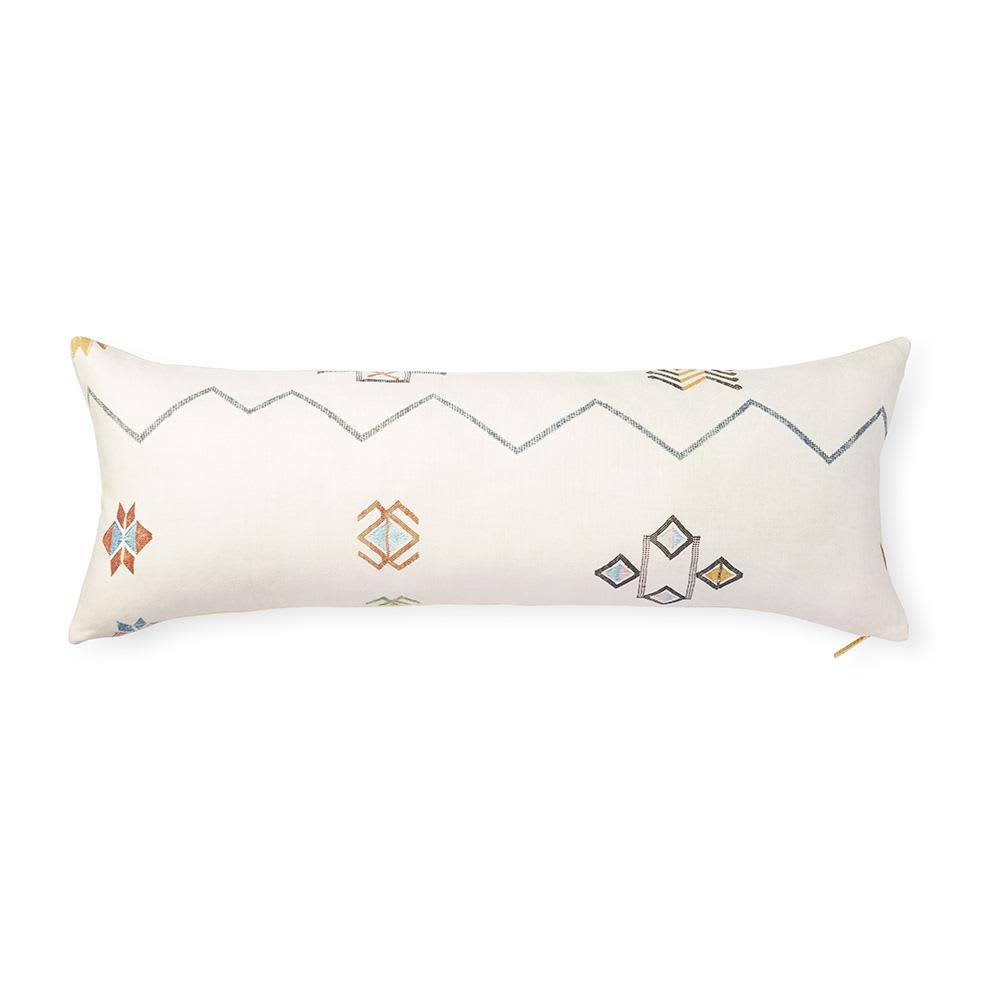 St. Frank Sage Ribbon Suzani Decorative Pillow