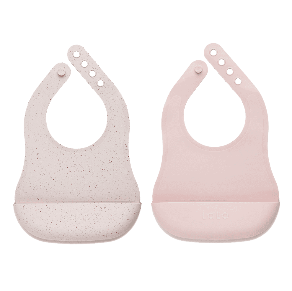 Lalo First Bites Silicone Baby Bib Feeding Set