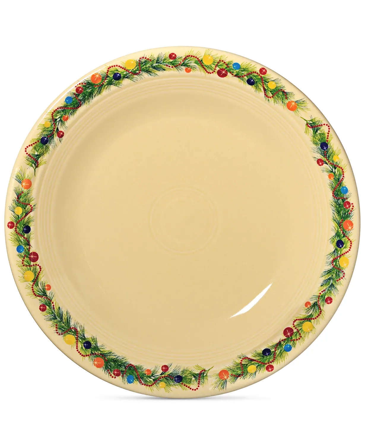 Fiestaware White Tree Plate Fiesta Holiday Christmas 10 inch Serving Platter 