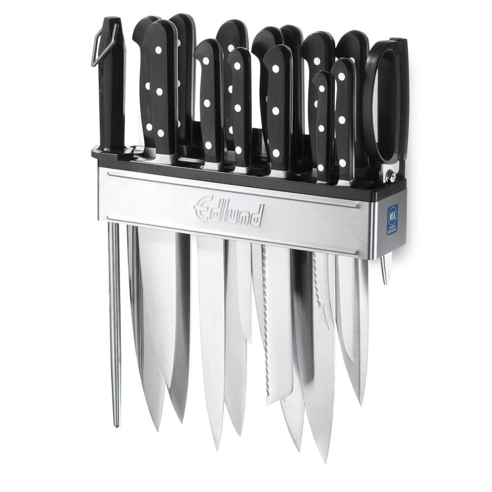 Stainless Steel Universal Knife Block Holder with Slots, Space
