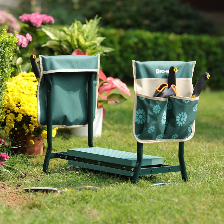 Songmics folding garden online kneeler