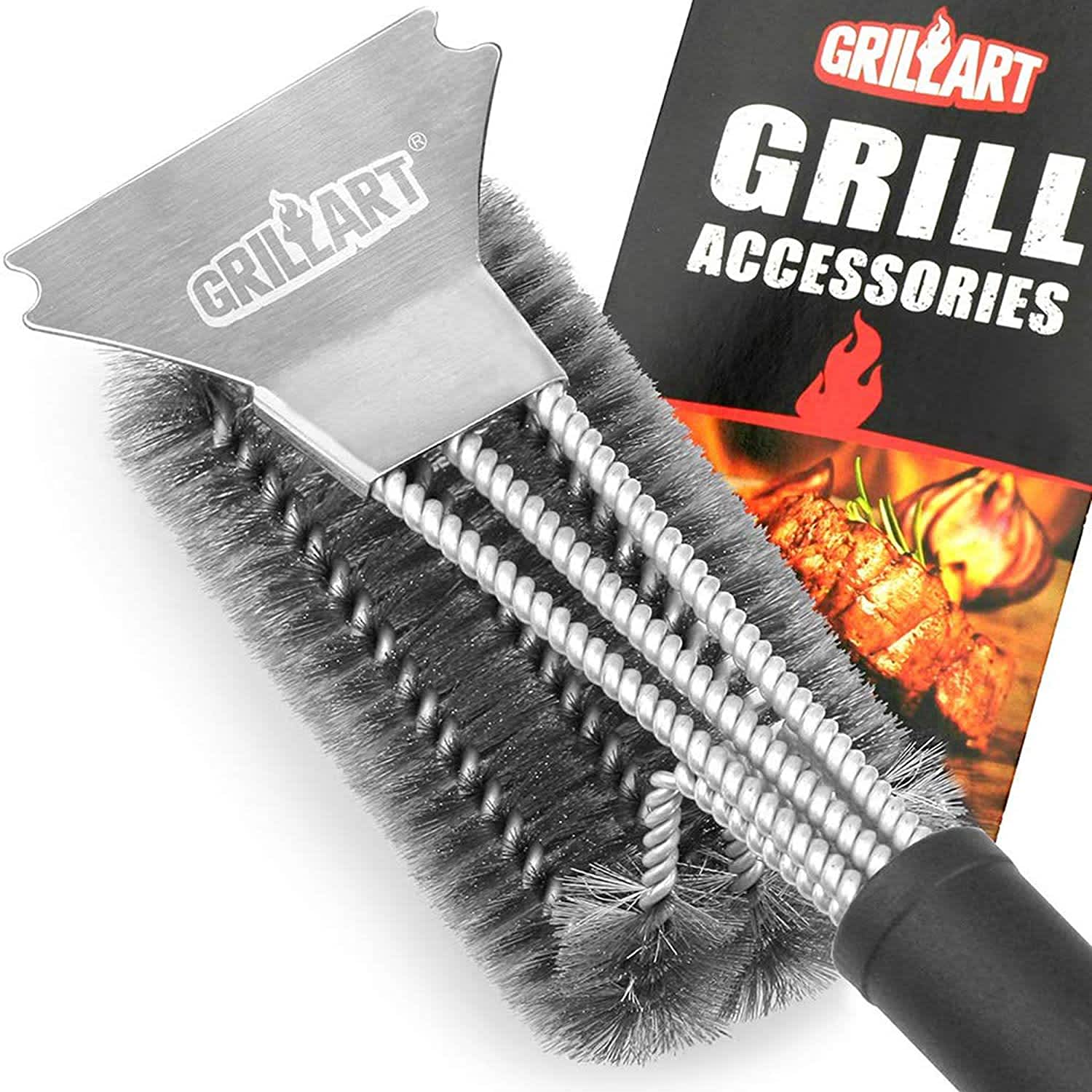 Grillaholics Essentials Stainless Steel Grill Brush