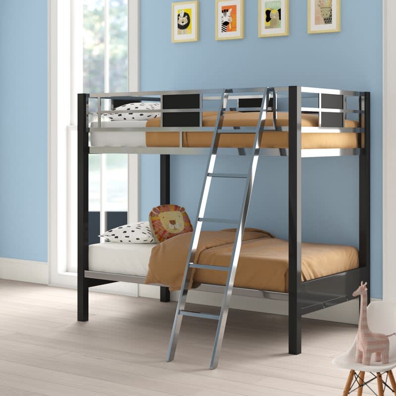 Queen bunk store bed with futon