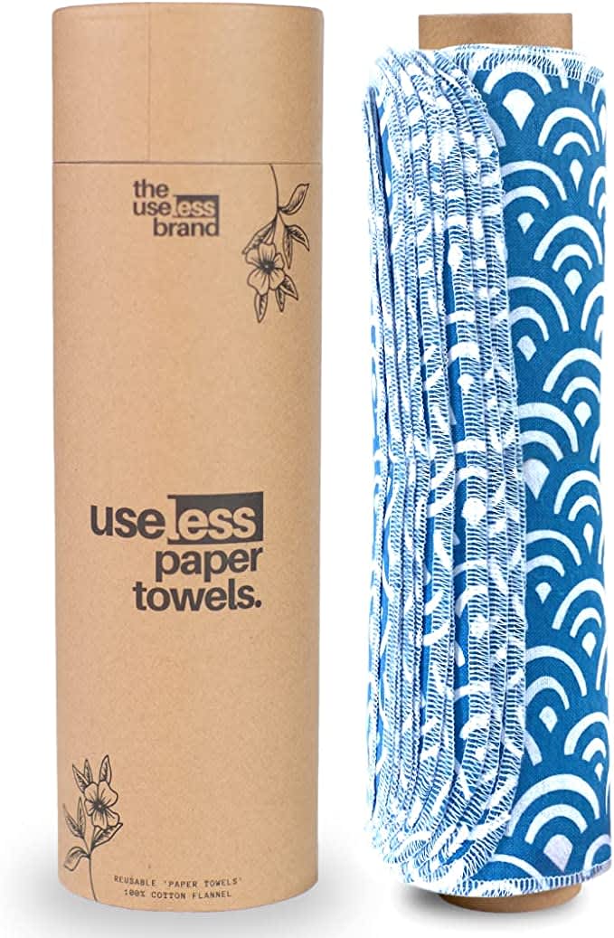 Papaya Reusable Paper Towel Set- Smell the Roses