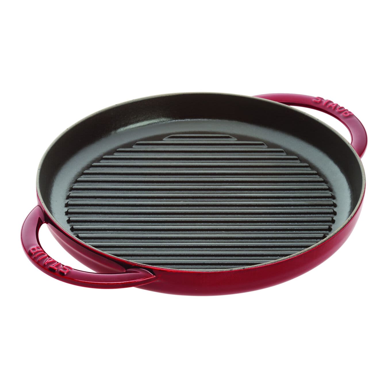 Staub 12 Cast Iron Square Grill Pan - Grenadine