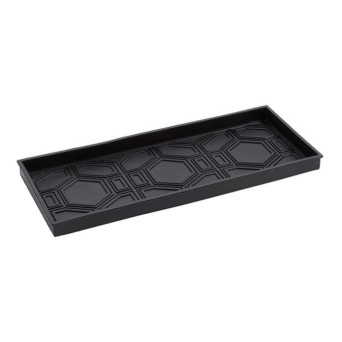 Rubber Boot Tray, Size: Large, Black