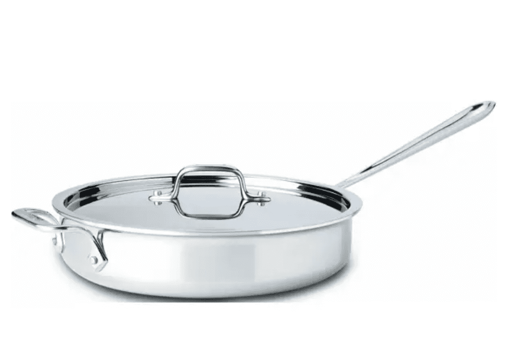All-Clad 4406 D3 Stainless Steel 6-Qt Saute Pan WITHOUT Lid