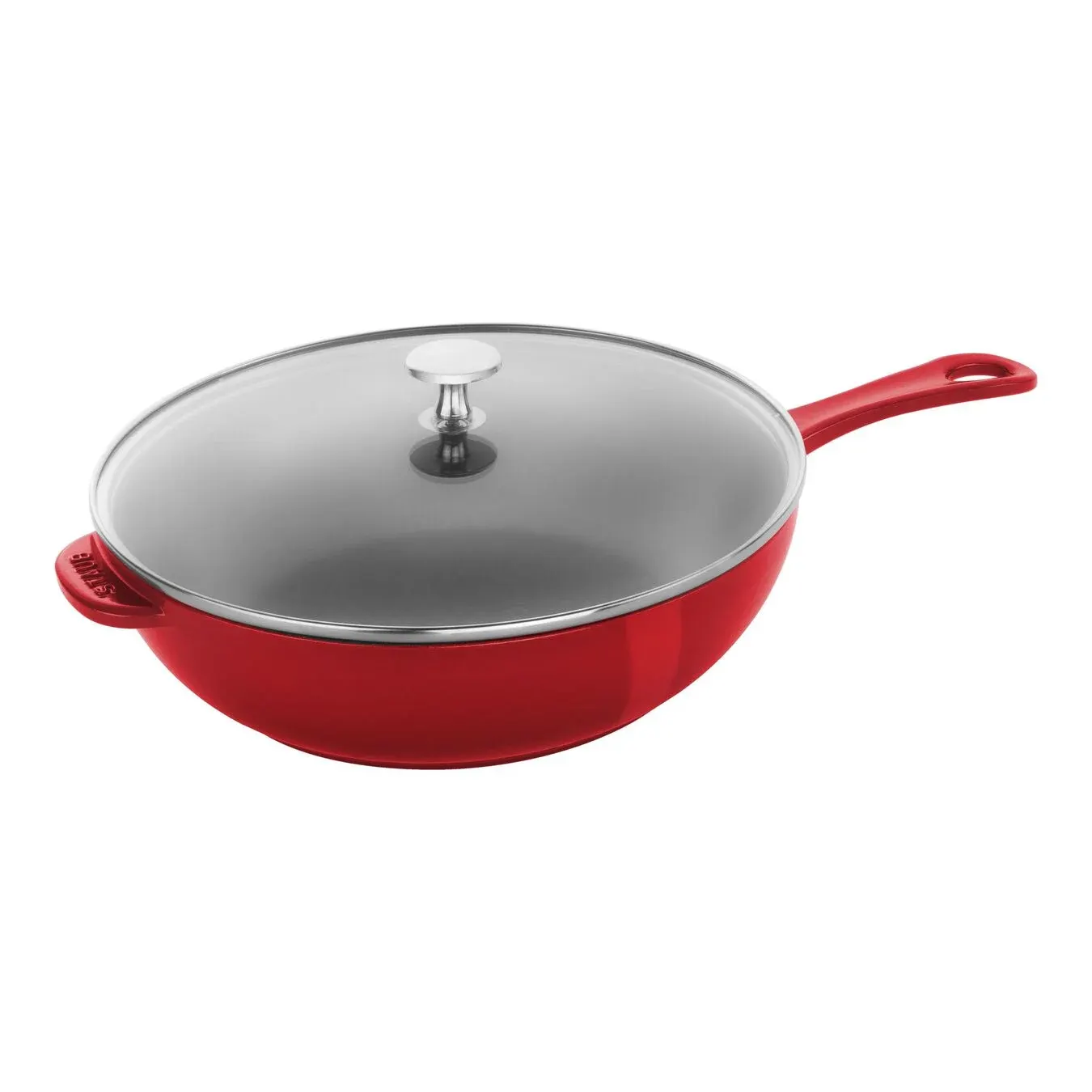 Staub Cast Iron - Fry Pans/ Skillets 11-Inch, Traditional Deep Skillet, Cherry