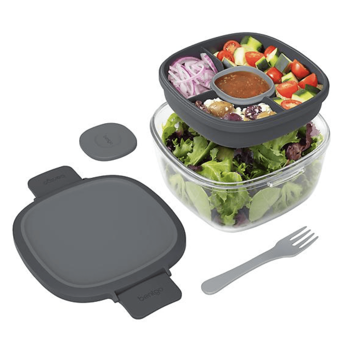 bentgo, Kitchen, Bentgo Classic 2 Pack Bpa Free All In One Stackable  Lunch Boxes