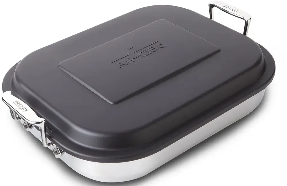 All-Clad Essentials Nonstick Simmer and Stew Pan With Trivet