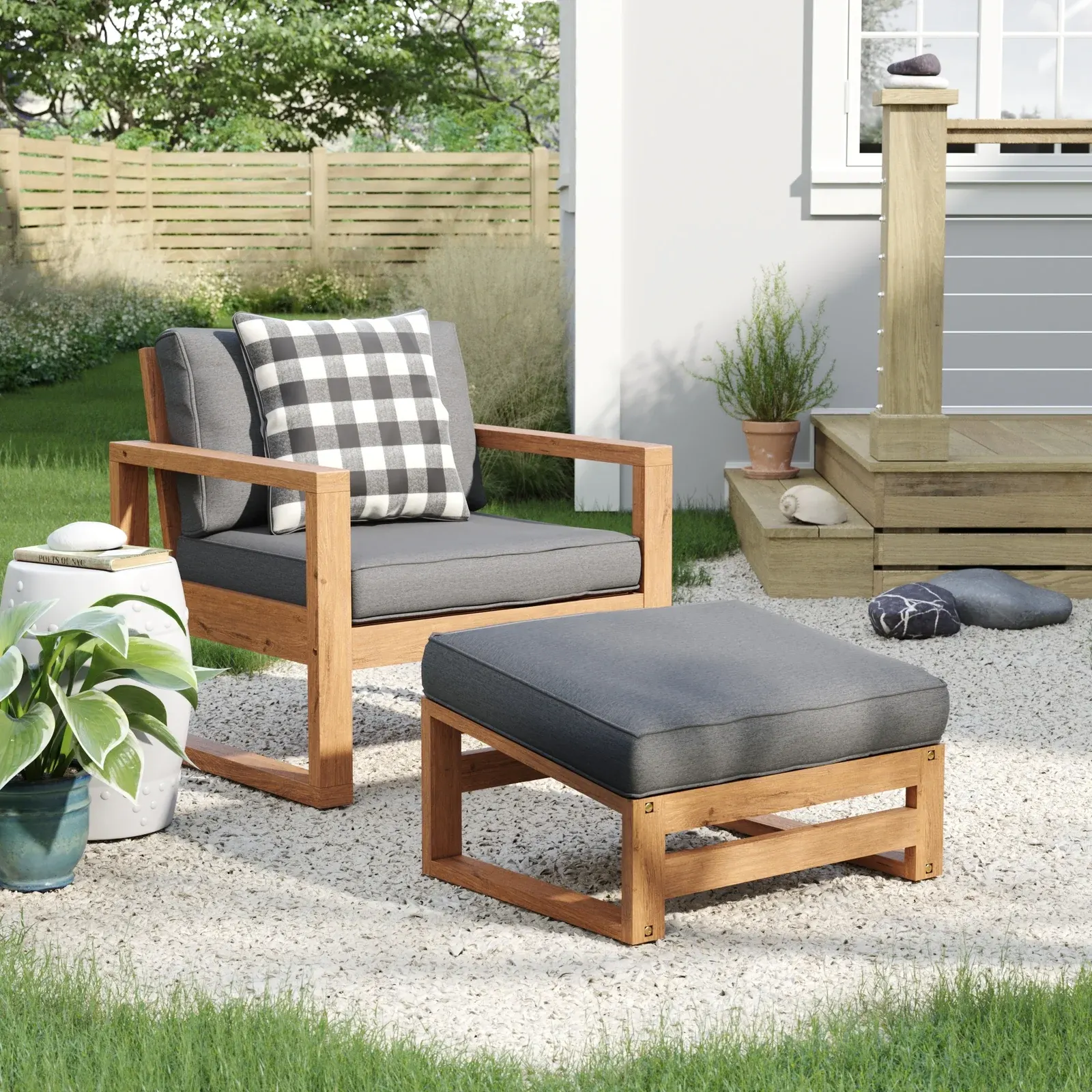 Wooden best sale outdoor rockers