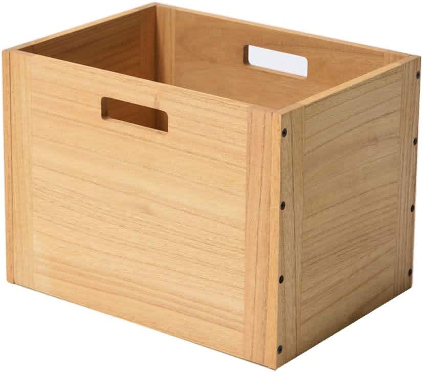 Open Spaces Multi-Purpose Storage Bins with Wooden Lids (Set of 2) in Two  Colors on Food52
