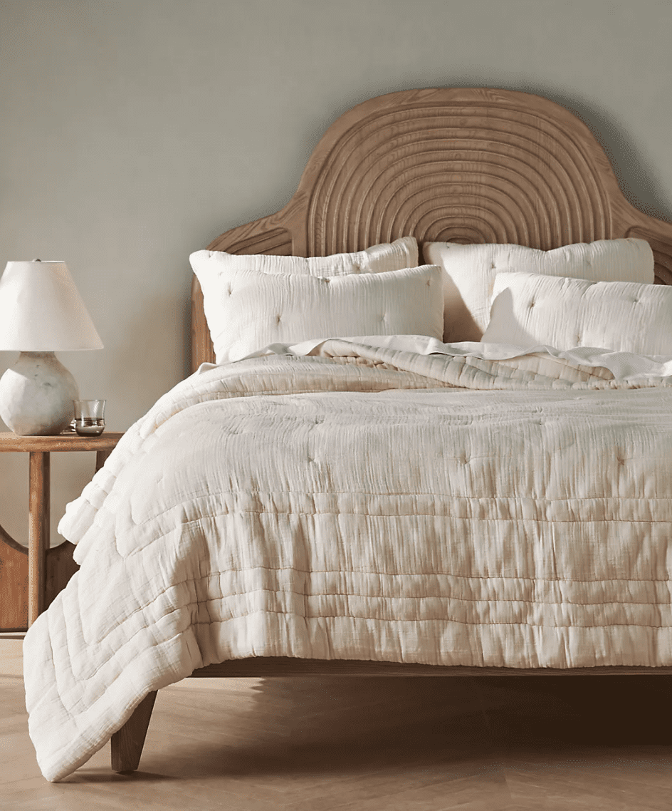 Anthropologie has 40% off bedding and decor right now