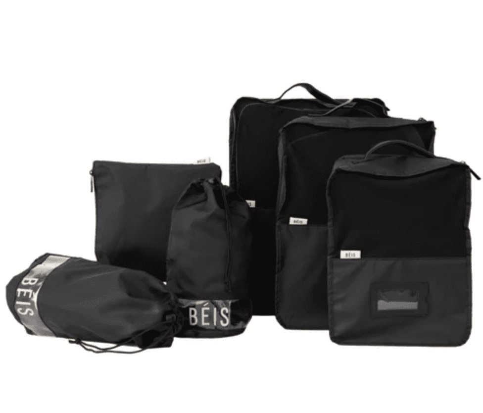 BÉIS 'The Packing Cubes' in Black - Travel Packing Cubes & Compression  Packing Cubes