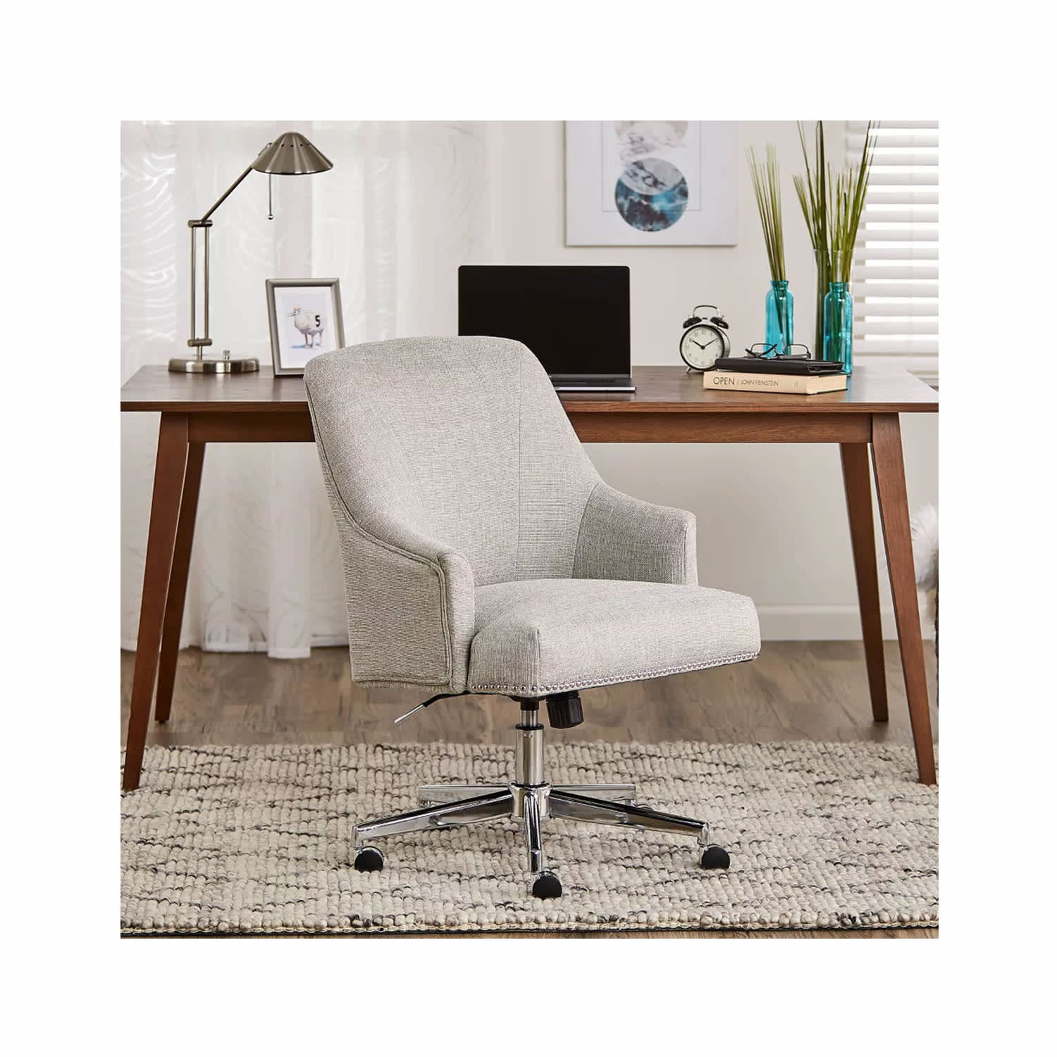 Serta At Home Leighton Home Office Chair, Beige