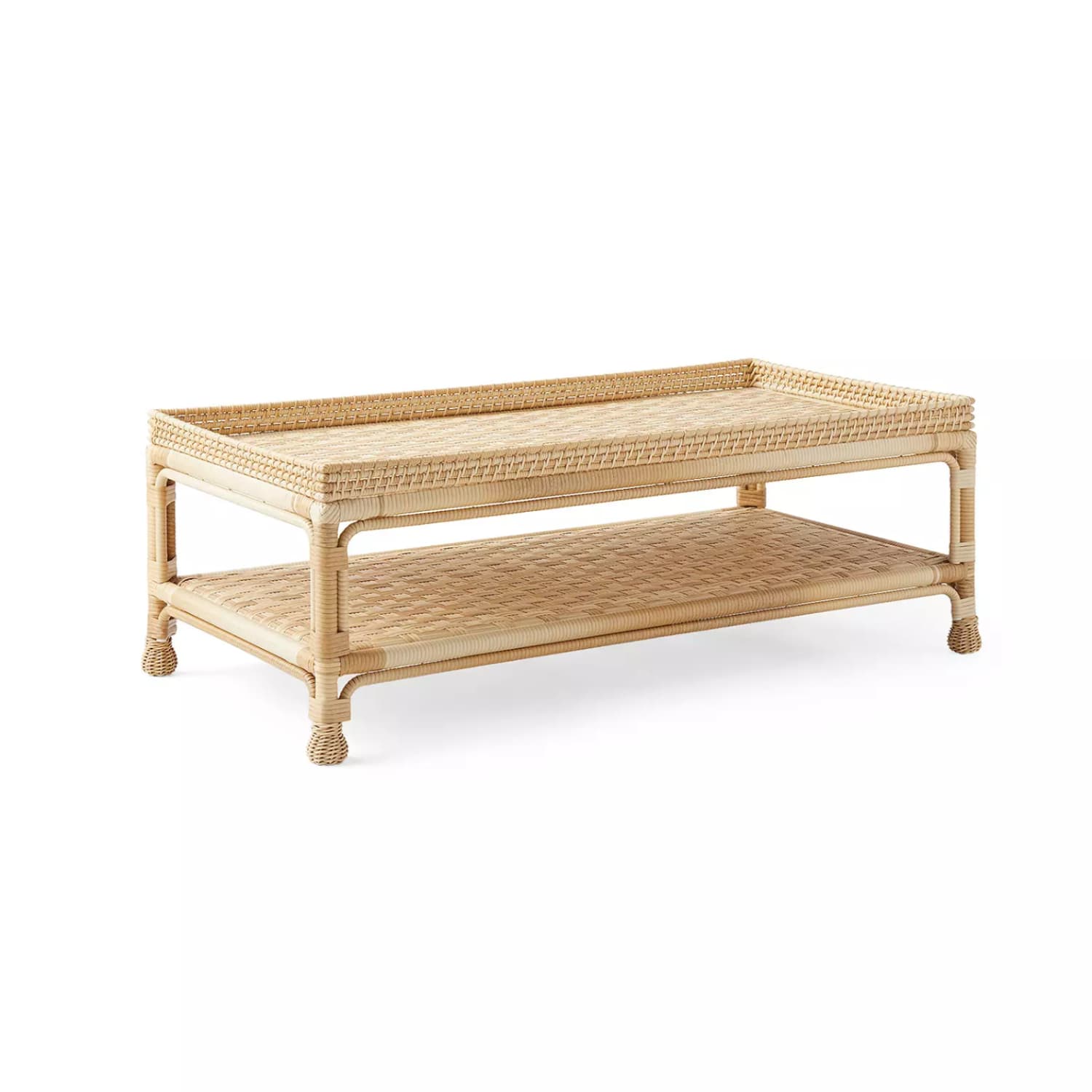 Rattan rectangle coffee deals table