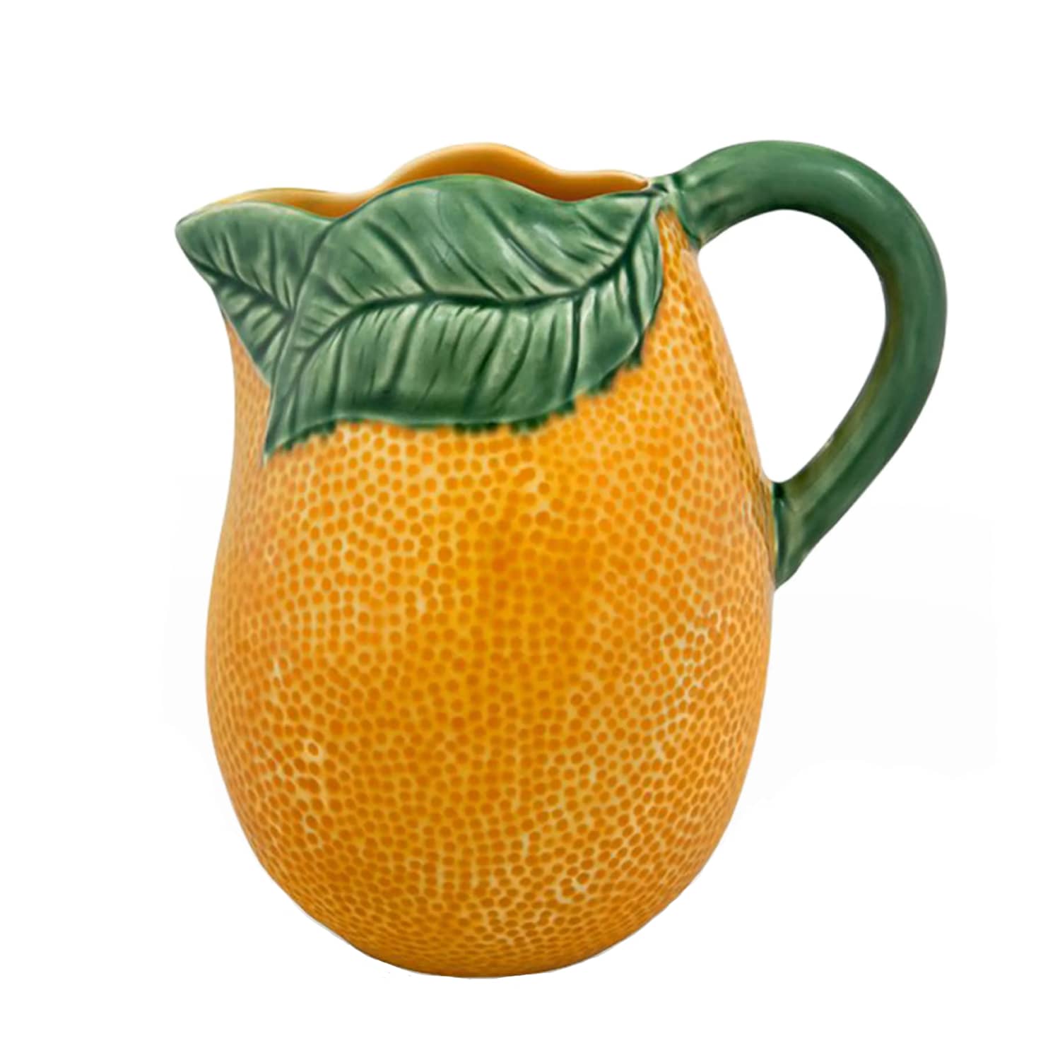 Vintage Orange Fruit Pitcher Ceramic