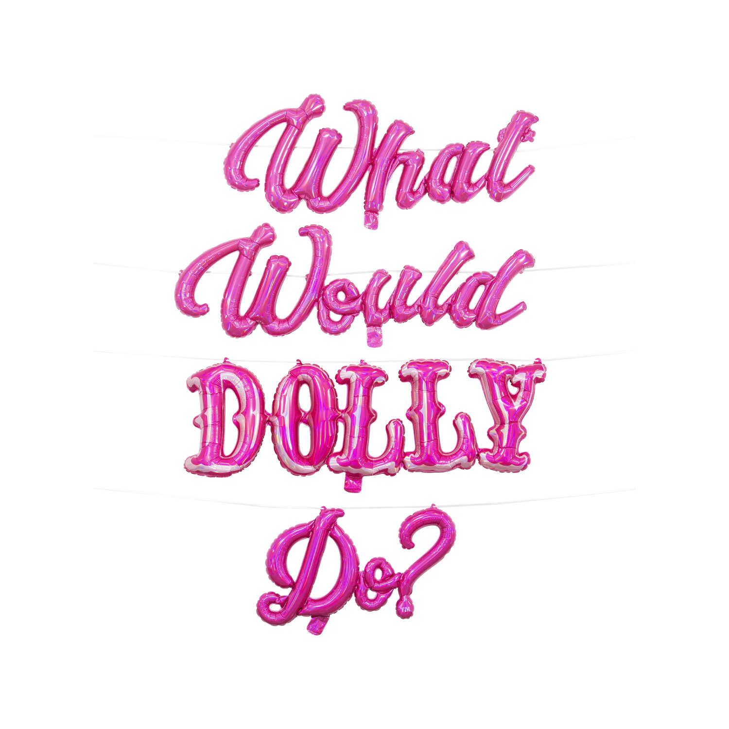 Dolly Parton Pink Fringe Party Banner