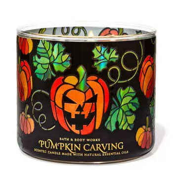 Bath & Body Works sale 2023 PUMPKIN SKULL 3 wick pedestal