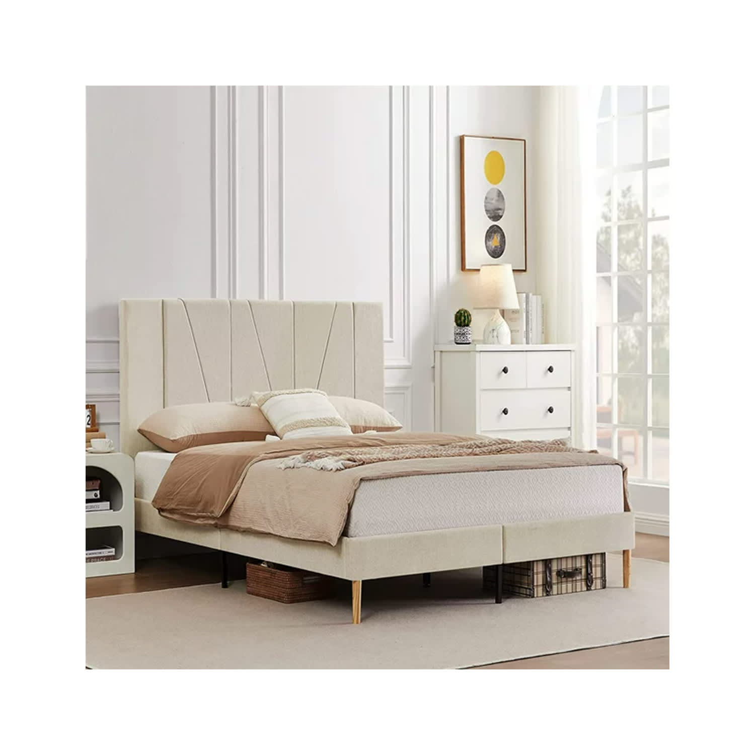 Gold bed deals frame walmart