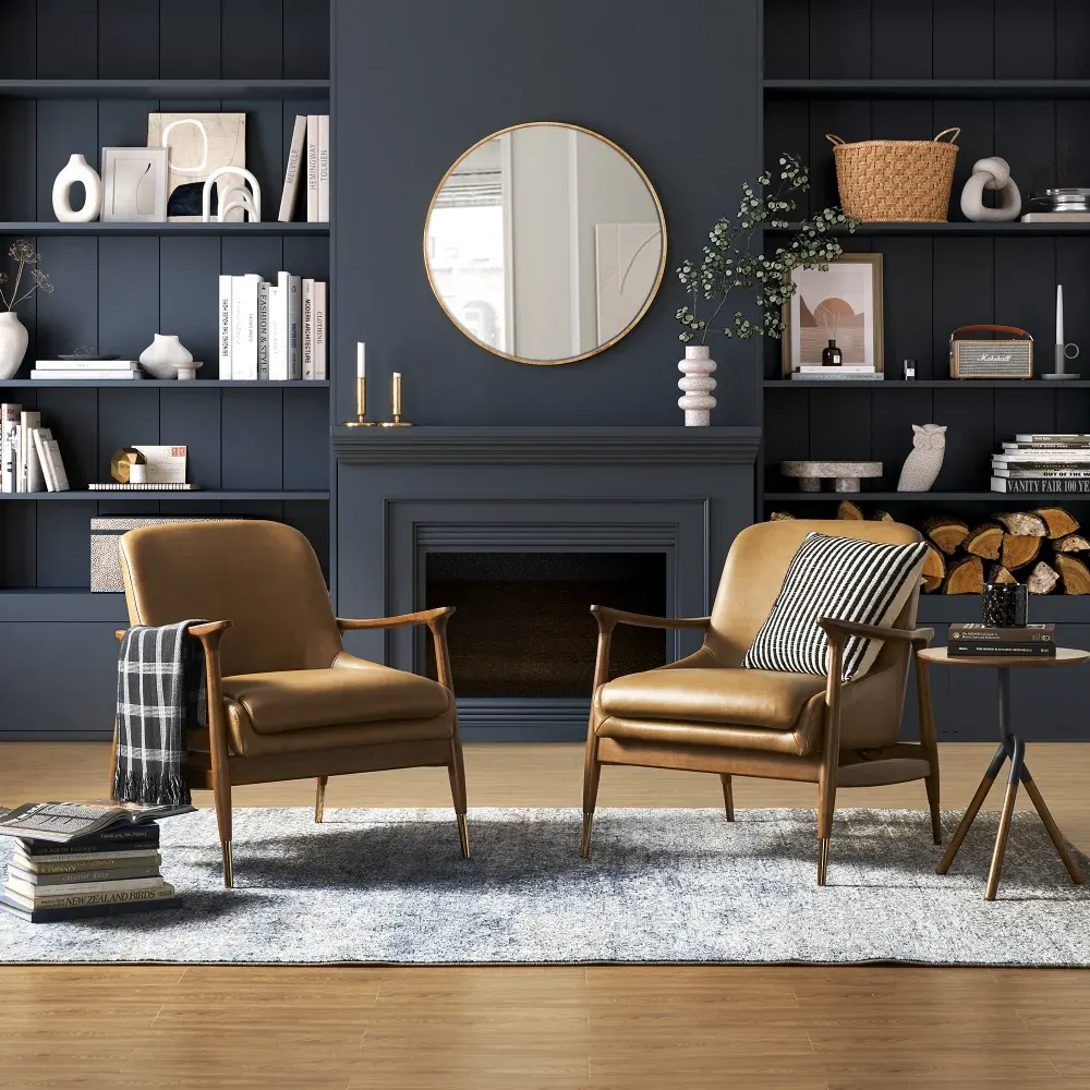 Desmond Arm Chair West Elm 10 Leather Accent Chairs We Love 2024