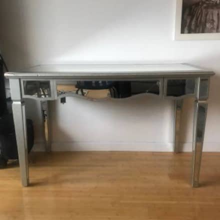 Restoration Hardware Flatiron Desk Reclaimed Wood Apartment
